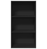 VidaXL Boekenkast 60x30x114 cm bewerkt hout zwart