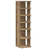 VidaXL Salontafel 55x55x42 cm bewerkt hout artisanaal eikenkleurig