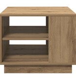 VidaXL Salontafel 55x55x42 cm bewerkt hout artisanaal eikenkleurig