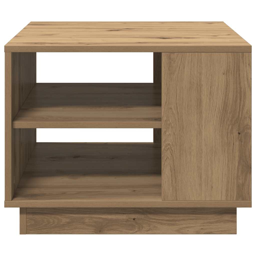 VidaXL Salontafel 55x55x42 cm bewerkt hout artisanaal eikenkleurig