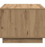 VidaXL Salontafel 55x55x42 cm bewerkt hout artisanaal eikenkleurig