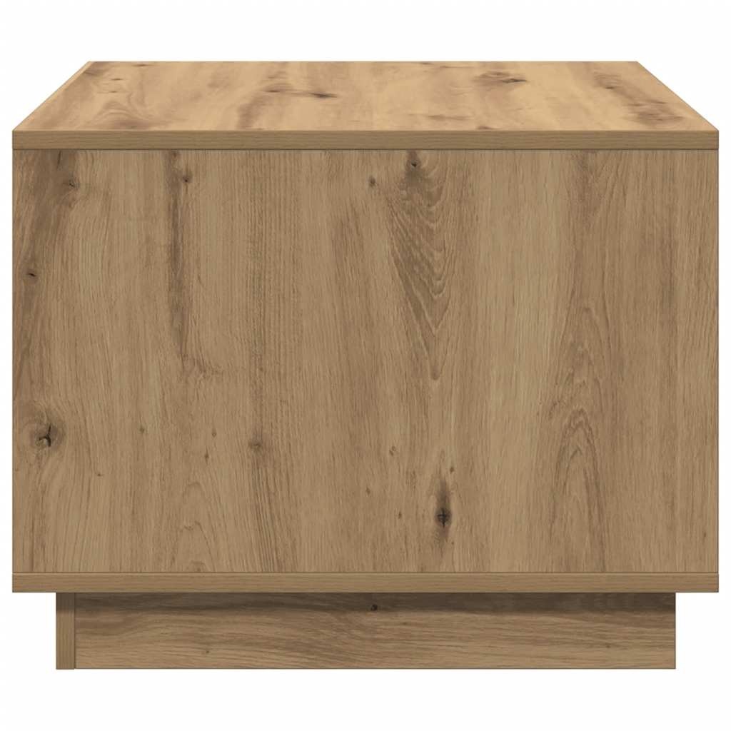 VidaXL Salontafel 55x55x42 cm bewerkt hout artisanaal eikenkleurig