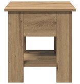 VidaXL Salontafel 40x40x42 cm bewerkt hout artisanaal eikenkleur