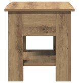 VidaXL Salontafel 40x40x42 cm bewerkt hout artisanaal eikenkleur
