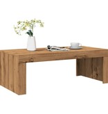 VidaXL Salontafel 102x50x35 cm bewerkt hout artisanaal eikenkleurig