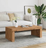 VidaXL Salontafel 102x50x35 cm bewerkt hout artisanaal eikenkleurig
