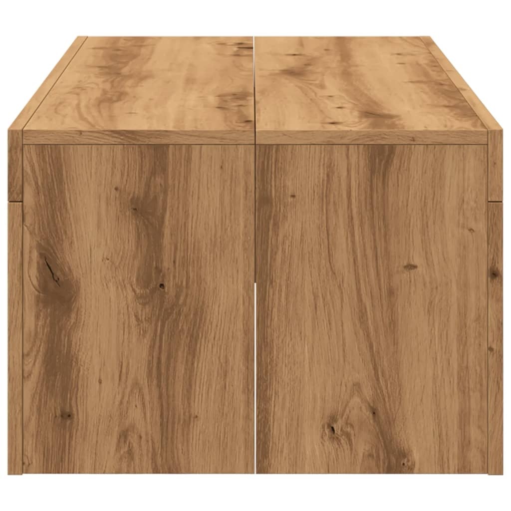 VidaXL Salontafel 102x50x35 cm bewerkt hout artisanaal eikenkleurig