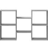 VidaXL Wandschap 96x18x60 cm bewerkt hout grijs sonoma eikenkleurig