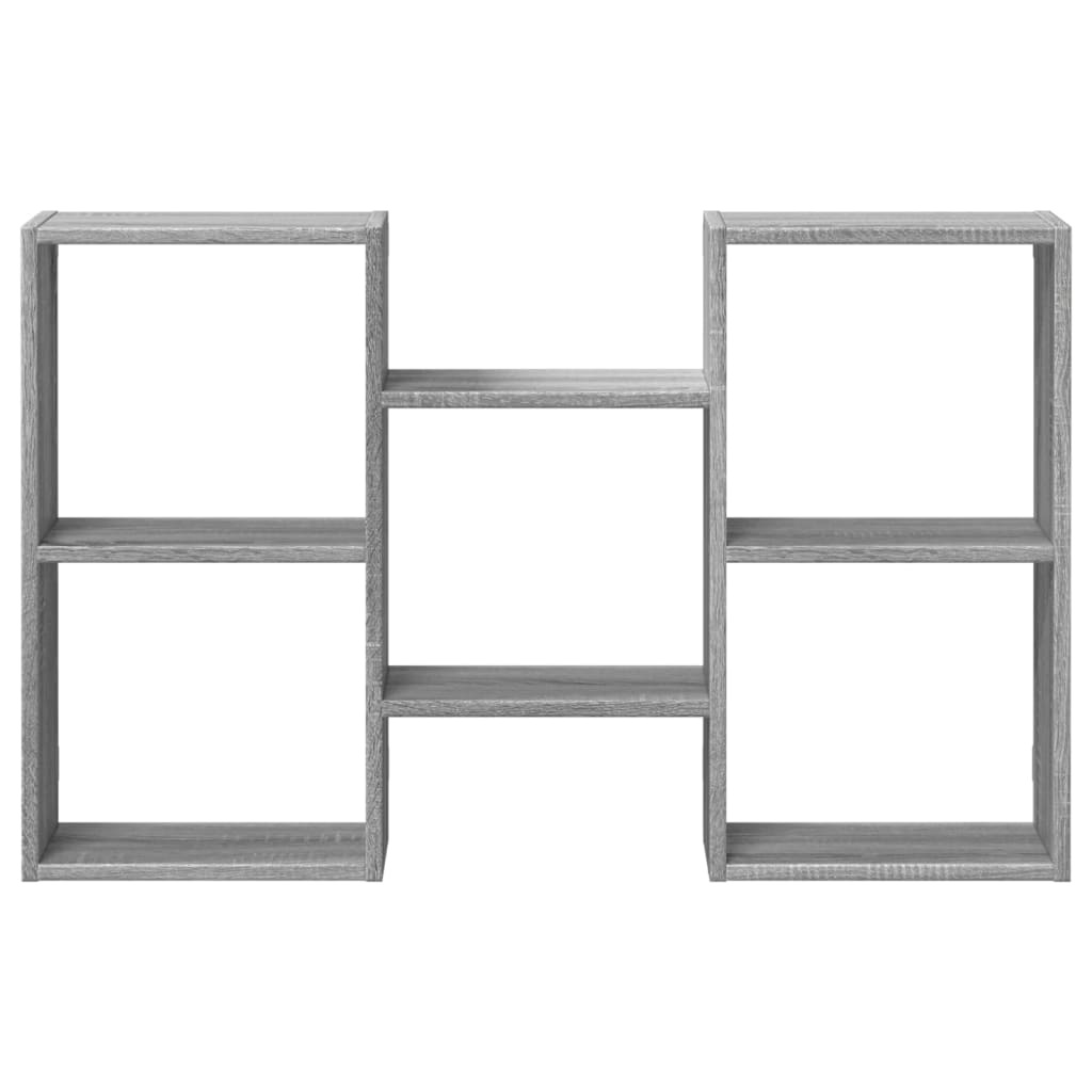 VidaXL Wandschap 96x18x60 cm bewerkt hout grijs sonoma eikenkleurig