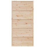 VidaXL Schuifdeur 100x208 cm massief grenenhout