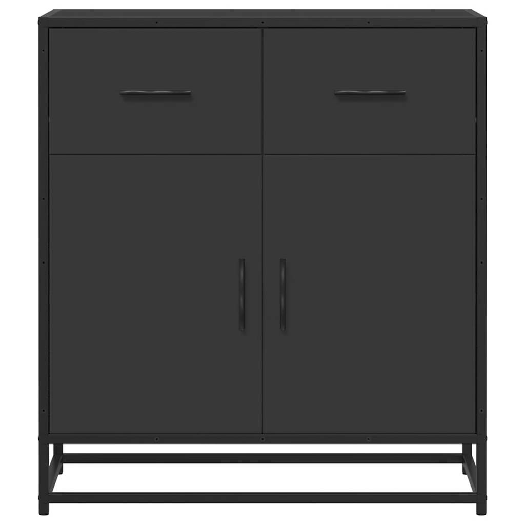 VidaXL Dressoir 68x35x76 cm bewerkt hout zwart