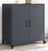 VidaXL Dressoir 68x39x72 cm staal antracietkleurig