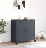 VidaXL Dressoir 68x39x72 cm staal antracietkleurig