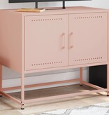 VidaXL Tv-meubel 68,5x39x60,5 cm staal roze