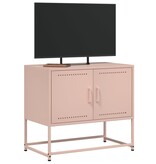 VidaXL Tv-meubel 68,5x39x60,5 cm staal roze
