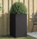 VidaXL Plantenbak 42x38x75 cm staal zwart