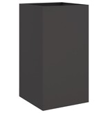 VidaXL Plantenbak 42x38x75 cm staal zwart