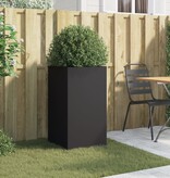 VidaXL Plantenbak 42x38x75 cm staal zwart