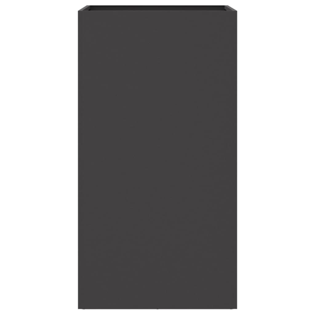 VidaXL Plantenbak 42x38x75 cm staal zwart