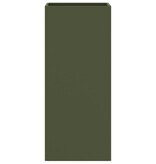 VidaXL Plantenbak 32x29x75 cm staal olijfgroen