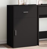 VidaXL Opbergkast 56,5x39x90 cm bewerkt hout zwart