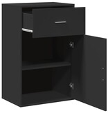 VidaXL Opbergkast 56,5x39x90 cm bewerkt hout zwart