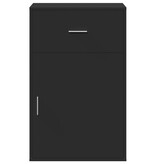 VidaXL Opbergkast 56,5x39x90 cm bewerkt hout zwart