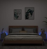 VidaXL Tv-wandmeubels met LED 2 st 30,5x35x30 cm betongrijs