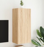 VidaXL Tv-wandmeubel 40,5x30x90 cm bewerkt hout sonoma eikenkleurig
