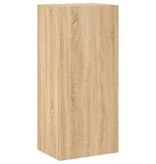 VidaXL Tv-wandmeubel 40,5x30x90 cm bewerkt hout sonoma eikenkleurig