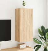 VidaXL Tv-wandmeubel 40,5x30x90 cm bewerkt hout sonoma eikenkleurig