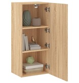 VidaXL Tv-wandmeubel 40,5x30x90 cm bewerkt hout sonoma eikenkleurig