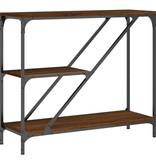 VidaXL Wandtafel 88,5x30x75 cm bewerkt hout bruin eikenkleur