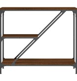 VidaXL Wandtafel 88,5x30x75 cm bewerkt hout bruin eikenkleur