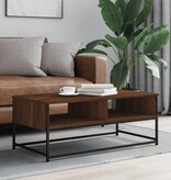 VidaXL Salontafel 100x51x40 cm bewerkt hout bruin eikenkleur