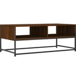 VidaXL Salontafel 100x51x40 cm bewerkt hout bruin eikenkleur