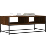 VidaXL Salontafel 100x51x40 cm bewerkt hout bruin eikenkleur