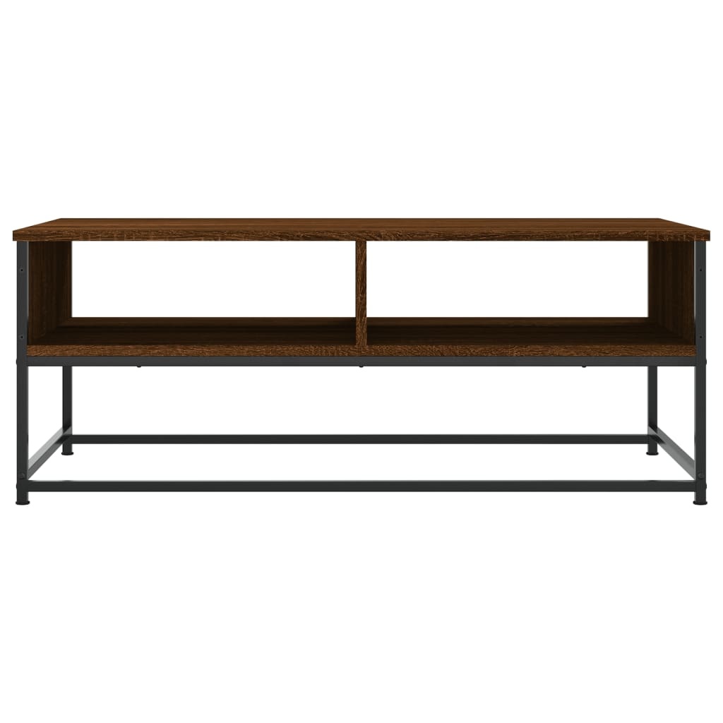 VidaXL Salontafel 100x51x40 cm bewerkt hout bruin eikenkleur