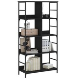 VidaXL Boekenkast 78,5x33x153 cm bewerkt hout zwart