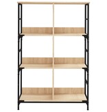 VidaXL Boekenrek 78,5x33x117,5 cm bewerkt hout sonoma eikenkleurig