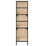 VidaXL Boekenrek 78,5x33x117,5 cm bewerkt hout sonoma eikenkleurig