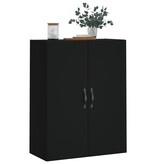 VidaXL Wandkast 69,5x34x90 cm bewerkt hout zwart
