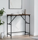 VidaXL Wandtafel 75x32x75 cm bewerkt hout bruin eikenkleur