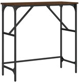 VidaXL Wandtafel 75x32x75 cm bewerkt hout bruin eikenkleur