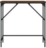 VidaXL Wandtafel 75x32x75 cm bewerkt hout bruin eikenkleur