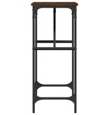 VidaXL Wandtafel 75x32x75 cm bewerkt hout bruin eikenkleur