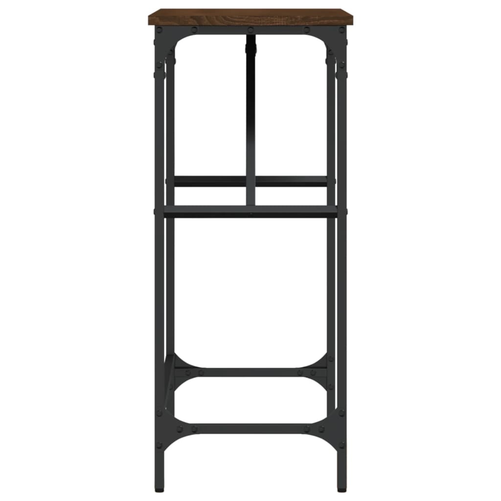 VidaXL Wandtafel 75x32x75 cm bewerkt hout bruin eikenkleur