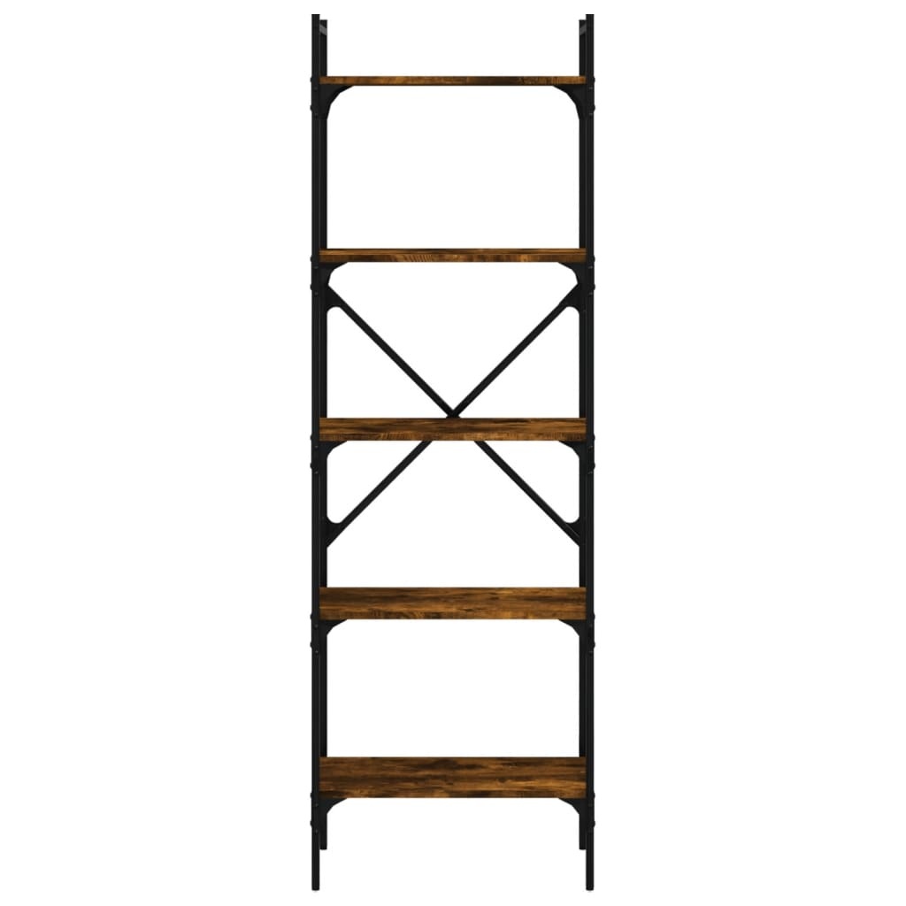 VidaXL Boekenkast 5-laags 56x31,5x174 cm bewerkt hout gerookt eiken
