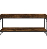 VidaXL Salontafel 100x49x45 cm bewerkt hout gerookt eikenkleurig