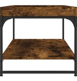 VidaXL Salontafel 100x49x45 cm bewerkt hout gerookt eikenkleurig